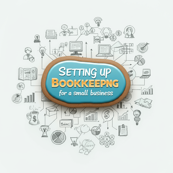 Setting up bookkeeping for a small business - header image.